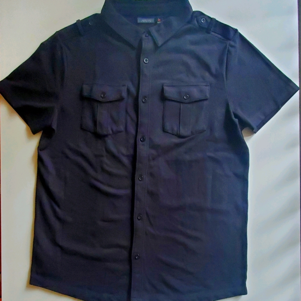 Apt 9 Button Down Shirt Men L SLIM